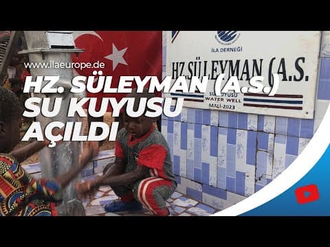 Hz. Süleyman (A.S.) — Eröffnung des Wasserbrunnens